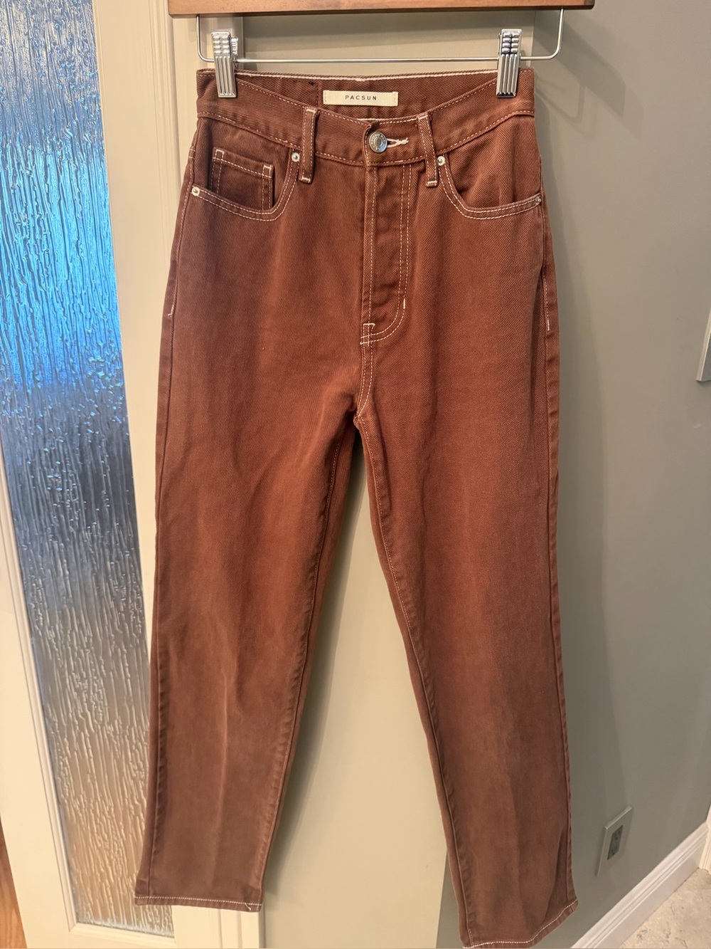 PacSun Women’s Brown High-Rise Dad Jeans Size 22 Waist/Women’s 000